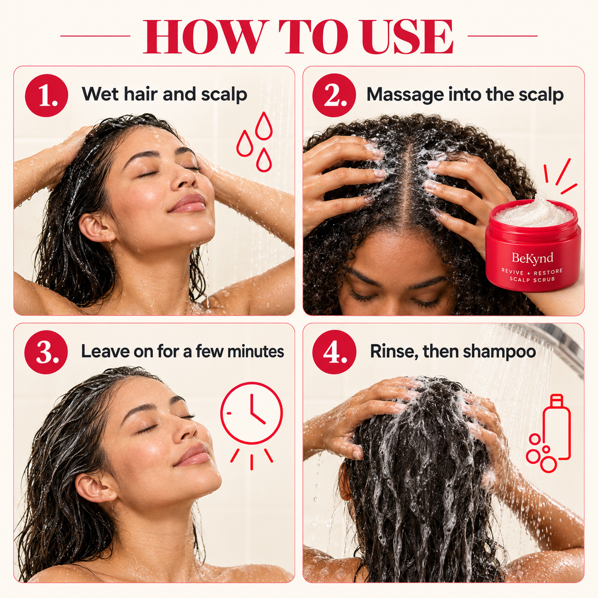 BeKynd Beauty Revive + Restore Scalp Scrub – Exfoliating Pre-Shampoo Scalp Care | 200 mL